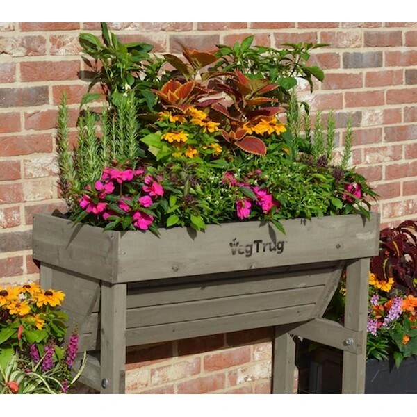 Verhoogde Kweektafel Muurmodel Grijs - 100 × 46 × 80 Cm 3 Verhoogde Kweektafel Muurmodel Grijs - 100 × 46 × 80 Cm