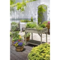 Vegtrug Kruidentafel 58 × 78 × 80 Cm - Grijs -Gardena Winkel 1540756750 1 600