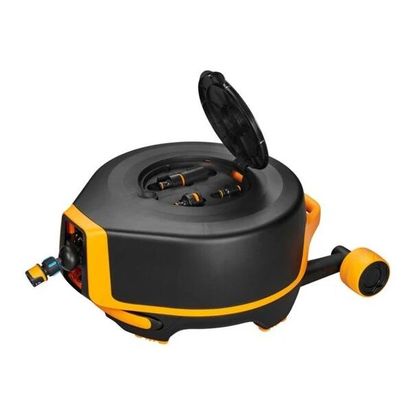 Fiskars Slanghaspel XL Automatisch Op Wielen Incl. 20 M Tuinslang 5 Fiskars Slanghaspel XL Automatisch Op Wielen Incl. 20 M Tuinslang - Afbeelding 3