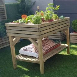 Moestuinbak 108 L Verhoogd - 100 × 60 × 80 Cm -Gardena Winkel moestuinbak kub verhoogd 1561757134 1 600