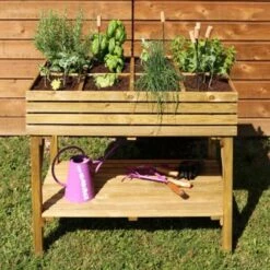 Moestuinbak 108 L Verhoogd - 100 × 60 × 80 Cm -Gardena Winkel moestuinbak kub verhoogd 1561757194 1 600