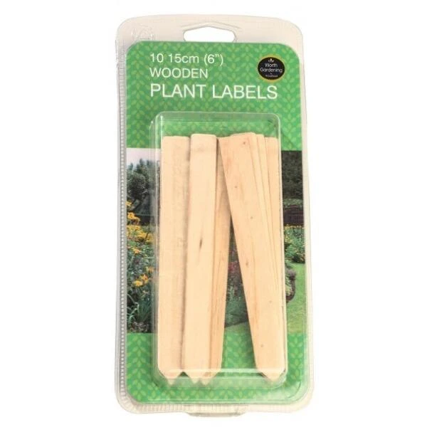 Plantenlabels Hout - 15 Cm - Set Van 10 Stuks 3 Plantenlabels Hout - 15 Cm - Set Van 10 Stuks