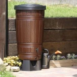 Regenton Woody Met Houtlook- 265 Liter -Gardena Winkel regenton woody 265 liter 1484068033 3 600