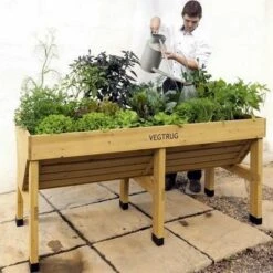 Vegtrug Verhoogde Kweektafel - 180 × 76 × 80 Cm -Gardena Winkel vegtrug 180 cm 1484054920 3 600