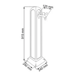 Waterzuil Met Kraan En Aansluiting - Zwart -Gardena Winkel waterzuil zwart 1549709948 4 600